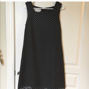Maggy London black and white polka dot dress sz 10